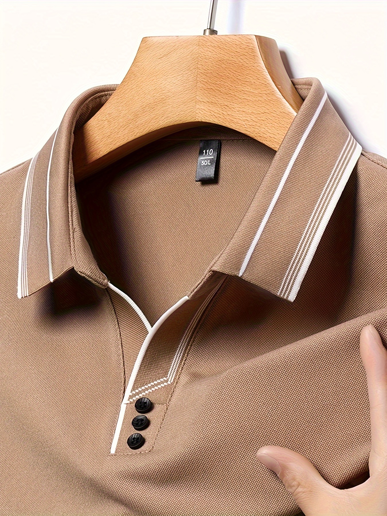 lapel shirt, mature style mens comfy breathable long sleeve lapel shirt spring fall gift for men details 23