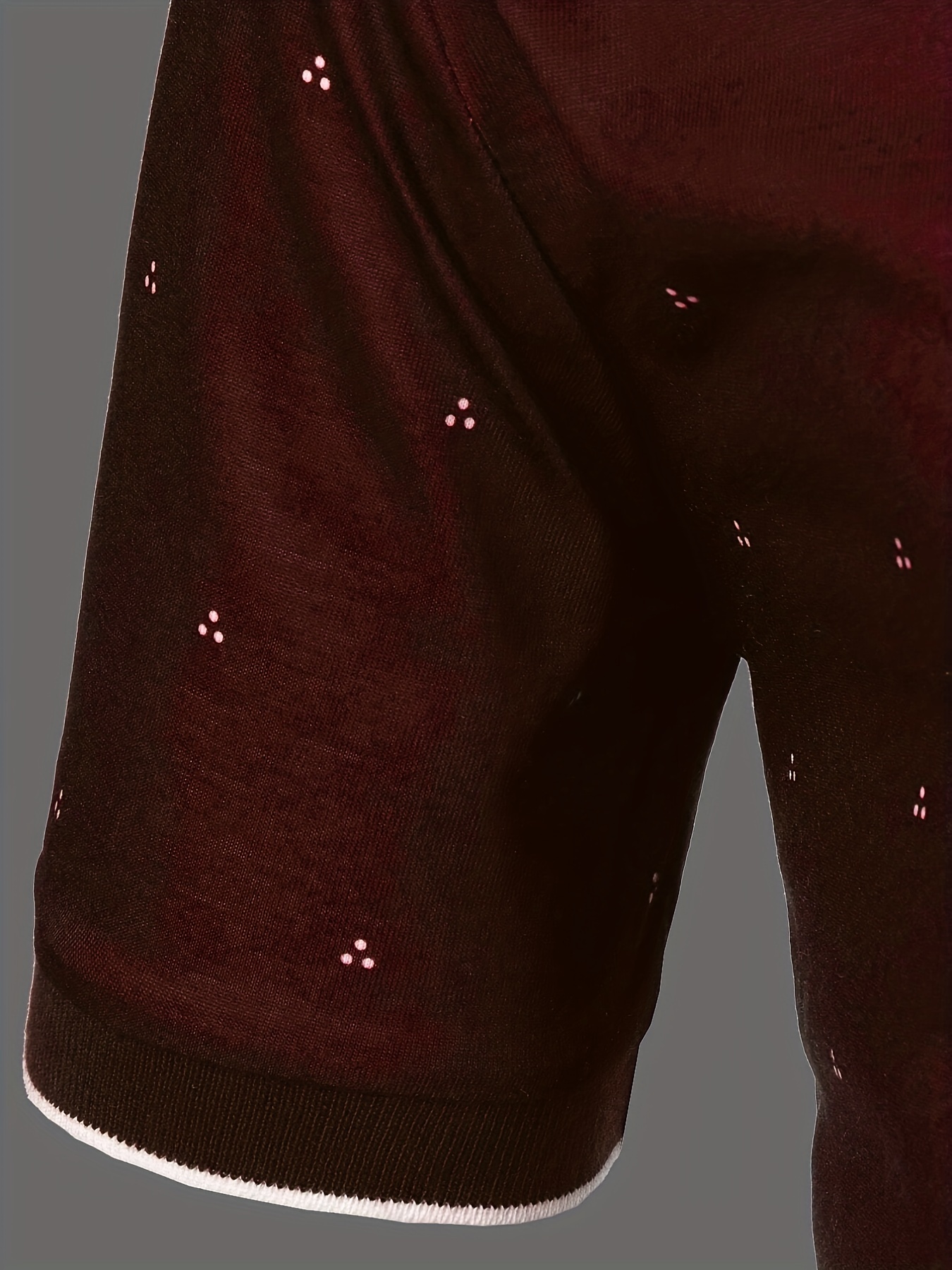 mens shirts casual navy blue slim fit lapel button up shirt details 32