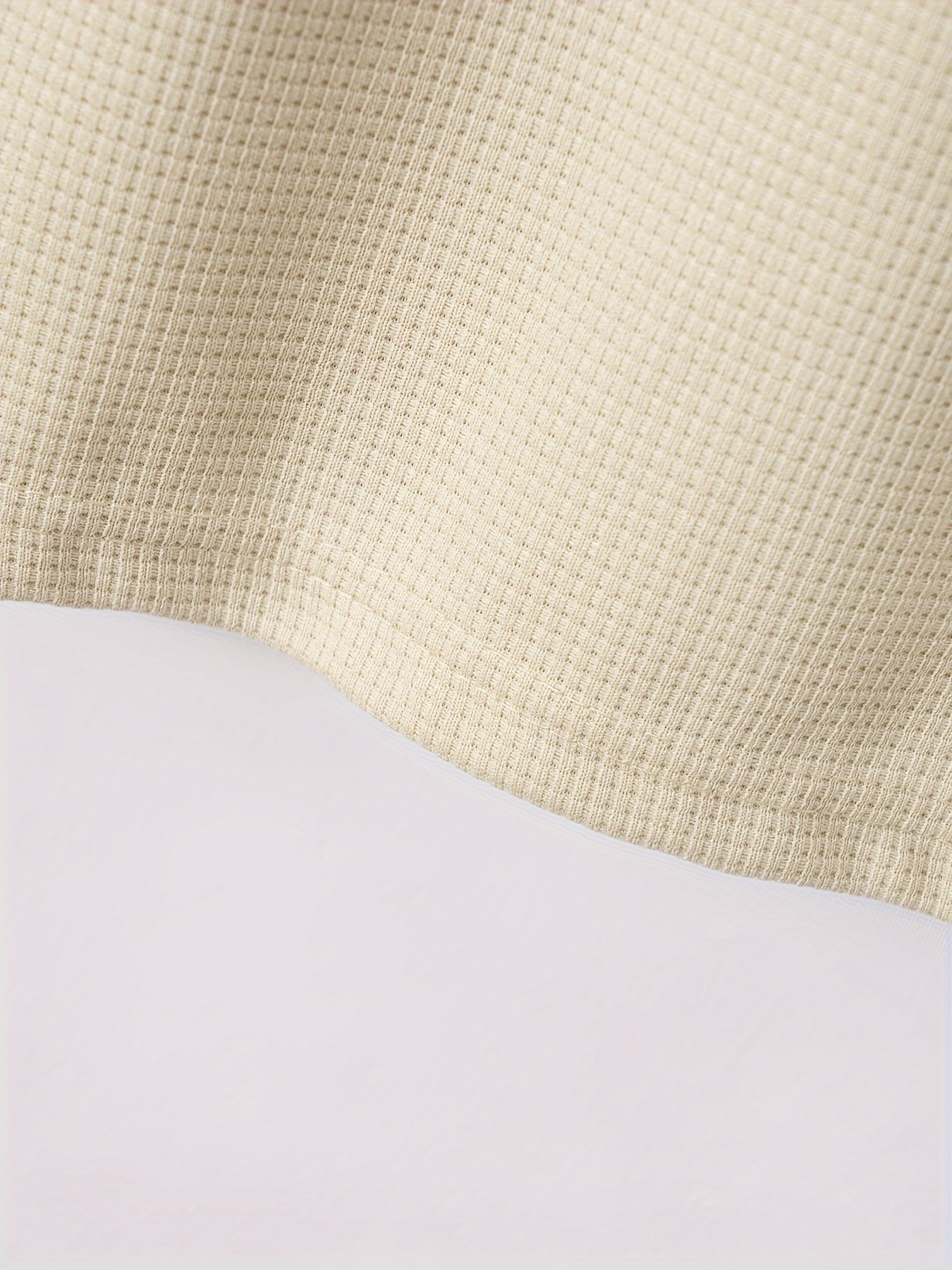 breathable regular fit waffle golf shirt mens casual v neck t shirt short sleeve for summer mens clothing details 22