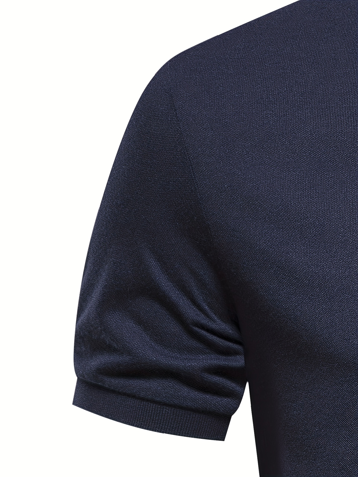 mens solid giraffe embroidery short sleeve lapel shirts mens fashion leisurewear for spring fall golf sports details 2