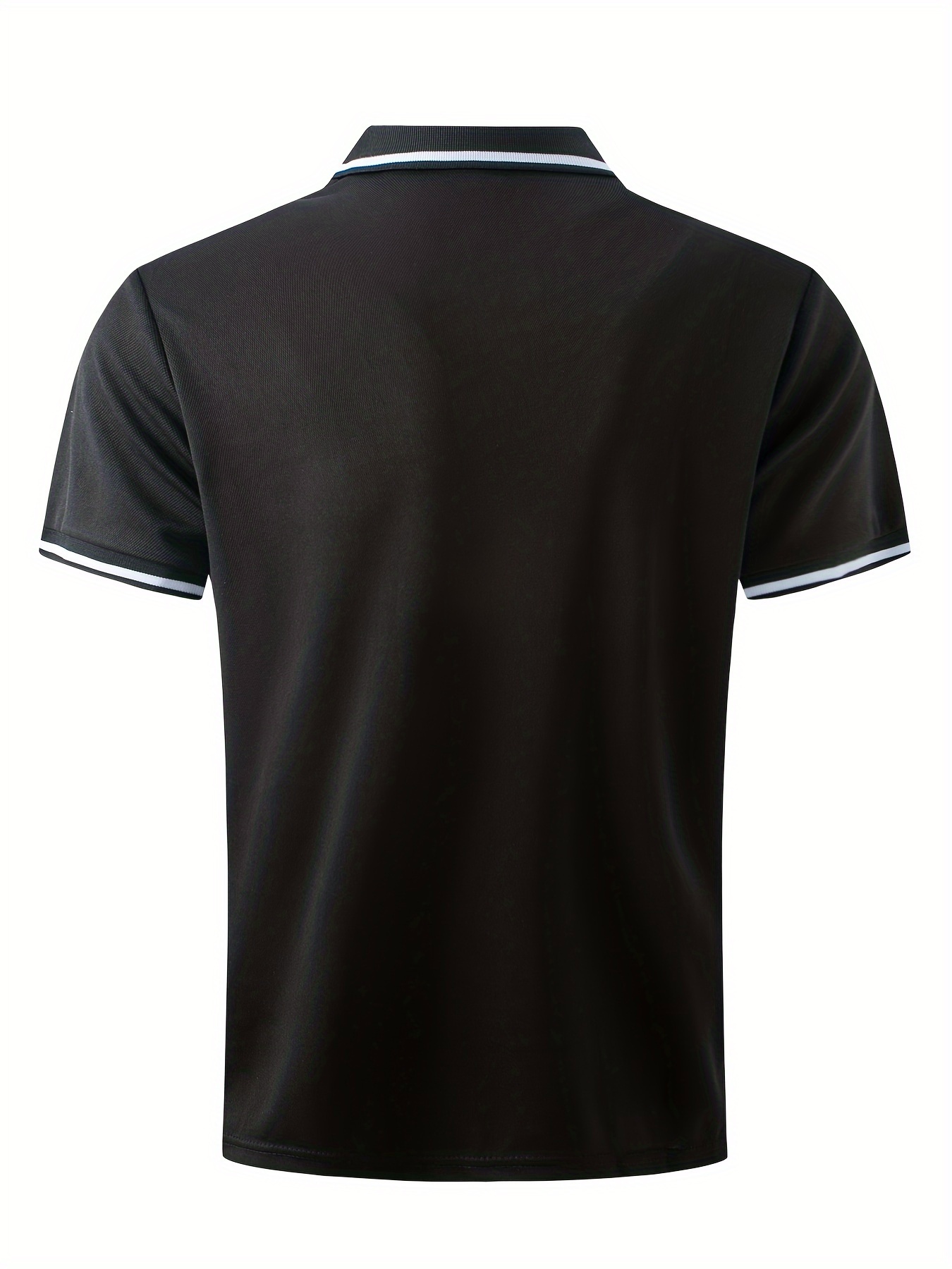 shirt, casual contrast binding mens short sleeve lapel sports shirt summer outdoor gift for men details 11