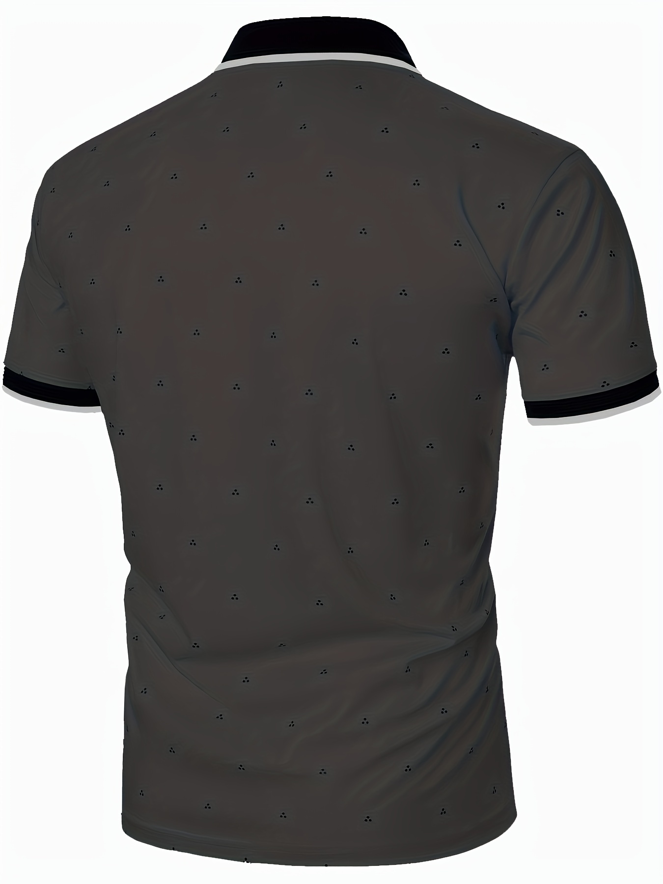 mens shirts casual navy blue slim fit lapel button up shirt details 22