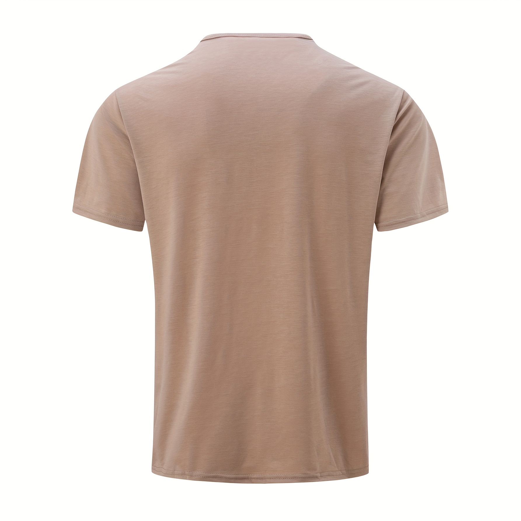 solid color mens casual daily short sleeve lapel shirt comfy male shirt for golf sports details 1