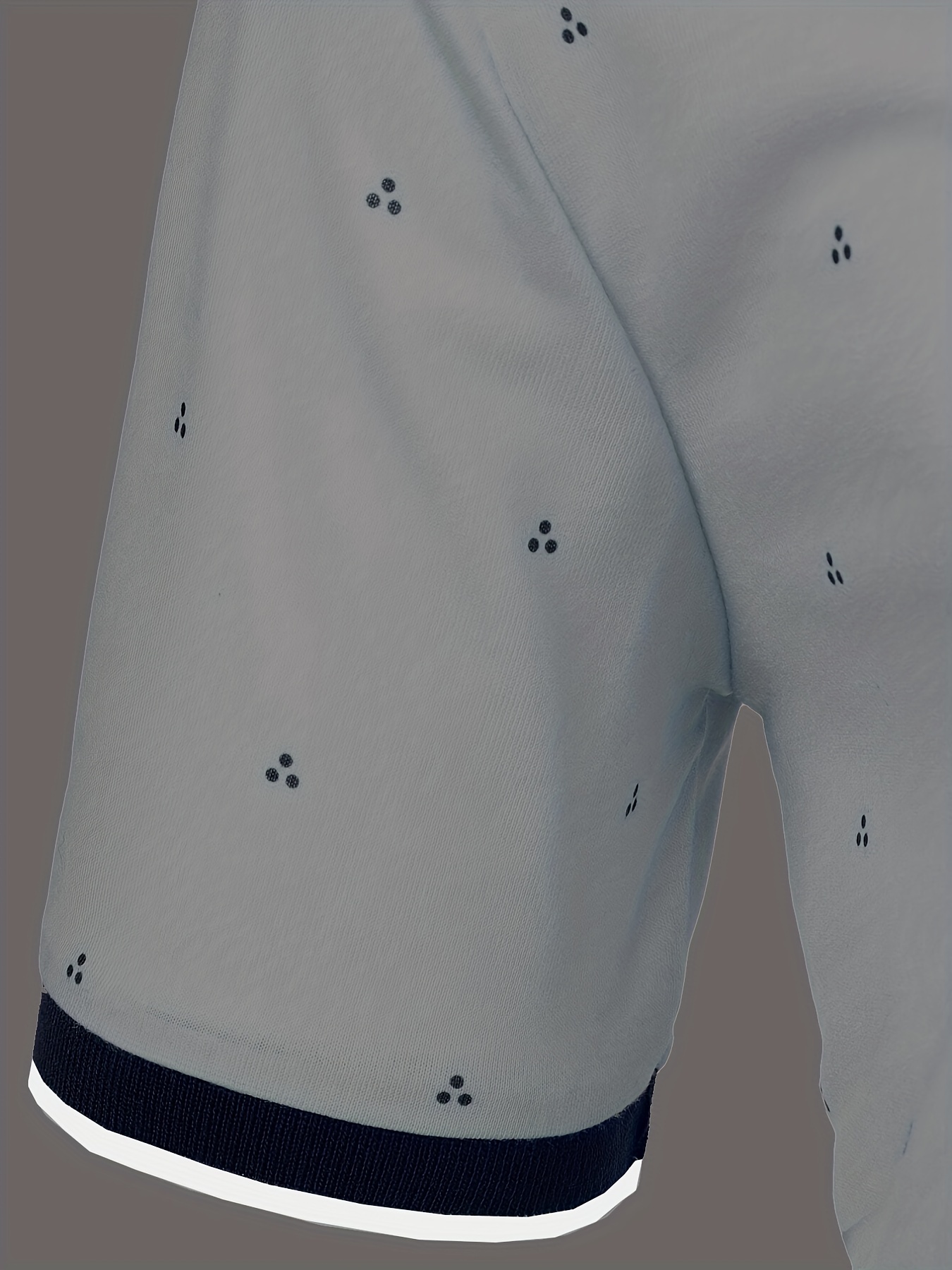 mens shirts casual navy blue slim fit lapel button up shirt details 11