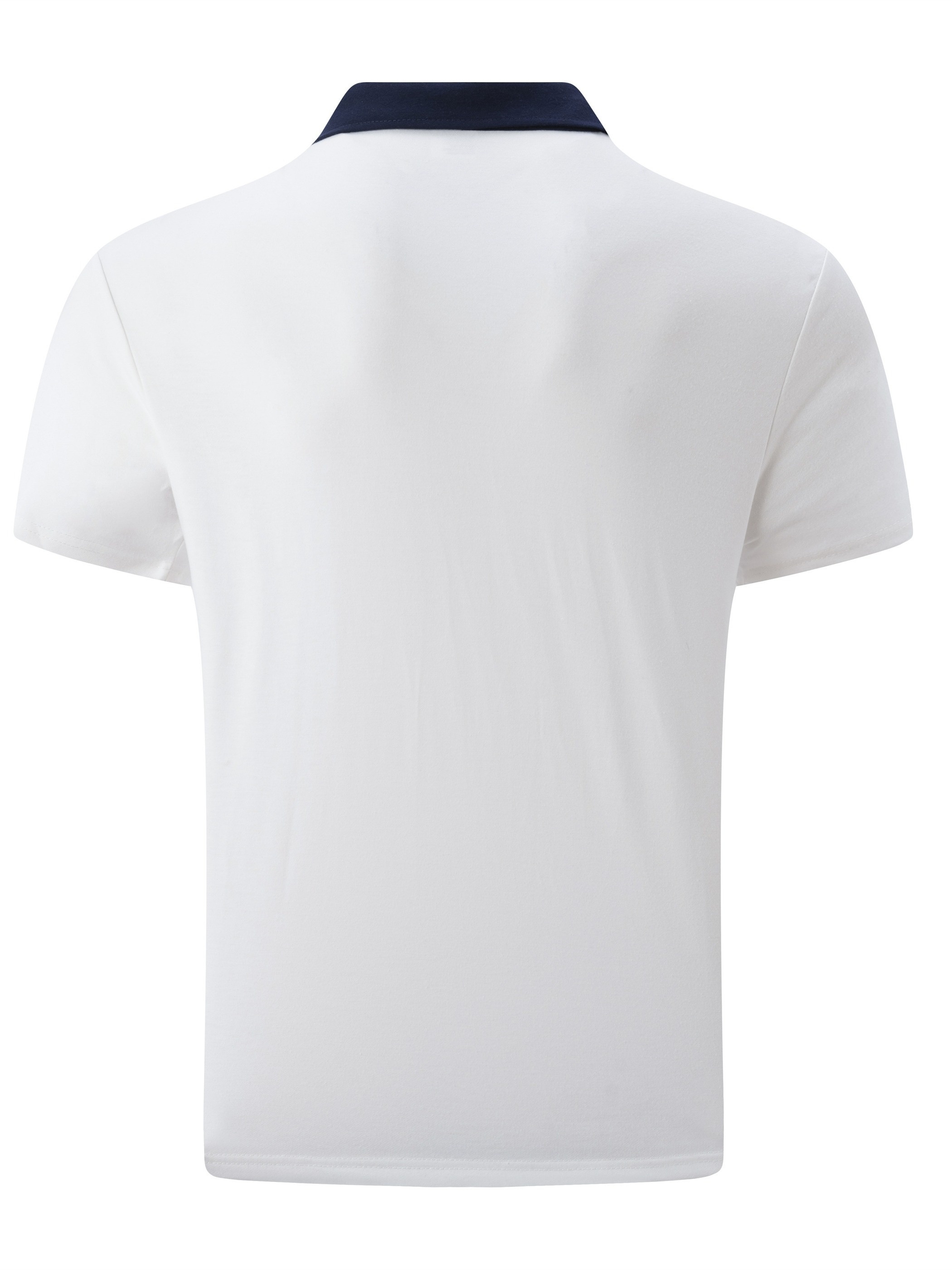 cotton blend breathable regular fit golf shirt mens casual v neck t shirt short sleeve for summer mens clothing details 2