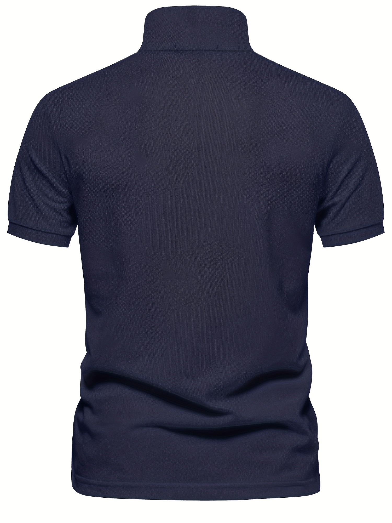 mens solid giraffe embroidery short sleeve lapel shirts mens fashion leisurewear for spring fall golf sports details 1