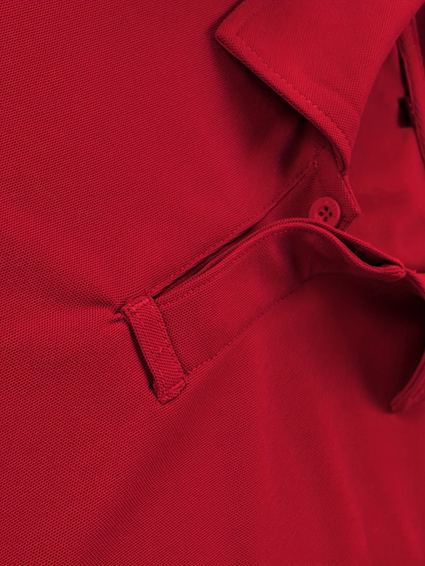 classic design golf shirt mens casual mid stretch short sleeve lapel shirt for summer details 7