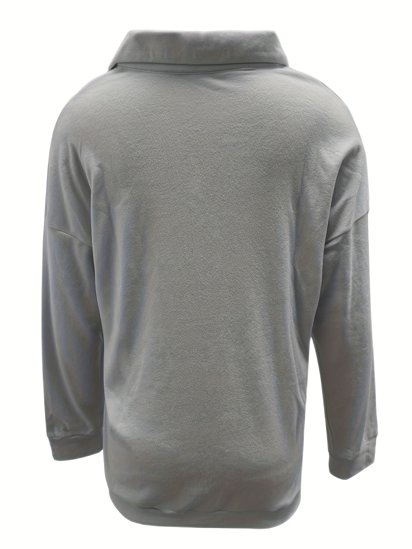 mens casual loose long sleeves button lapel slim shirts details 24