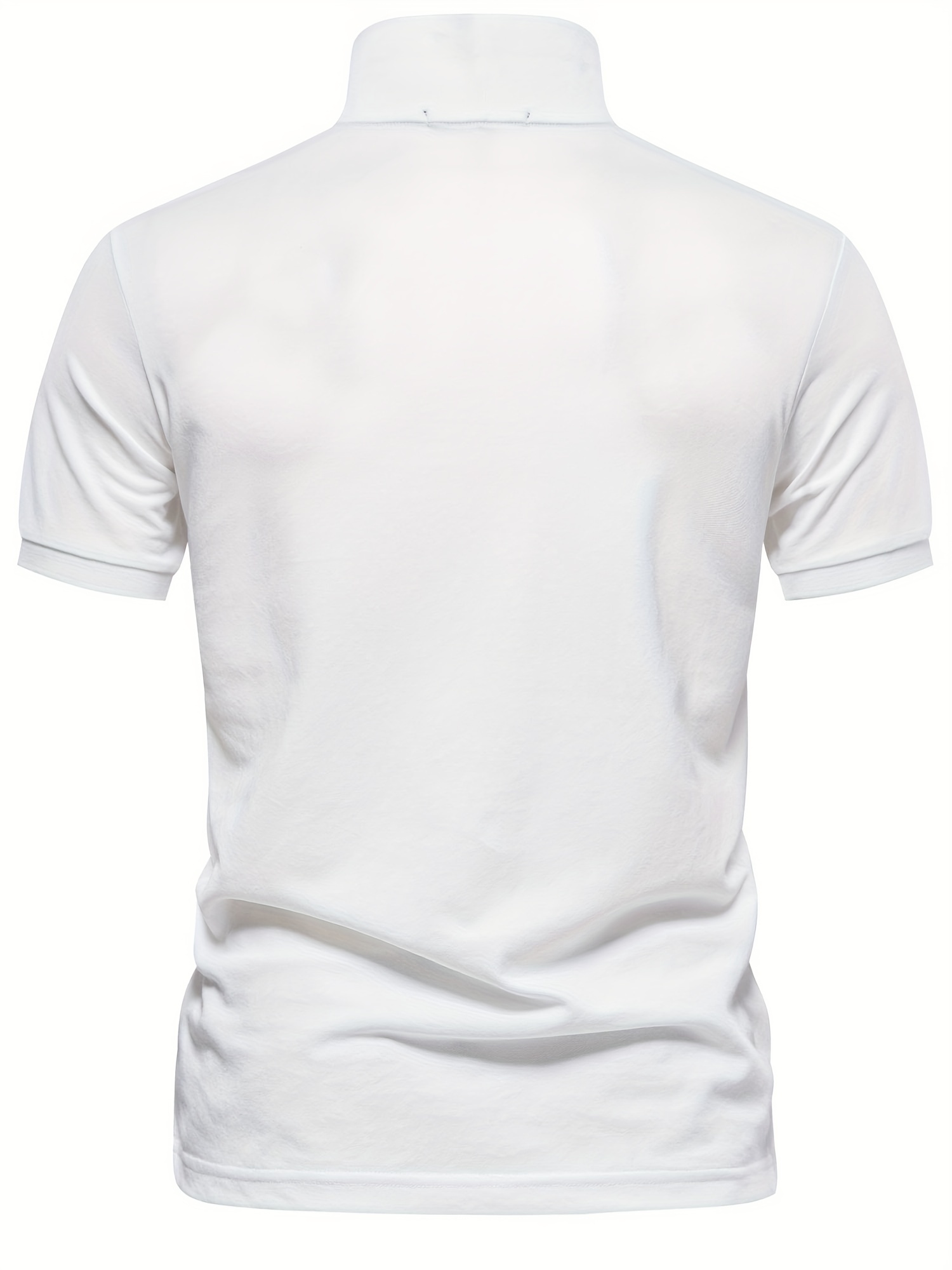 mens solid giraffe embroidery short sleeve lapel shirts mens fashion leisurewear for spring fall golf sports details 34