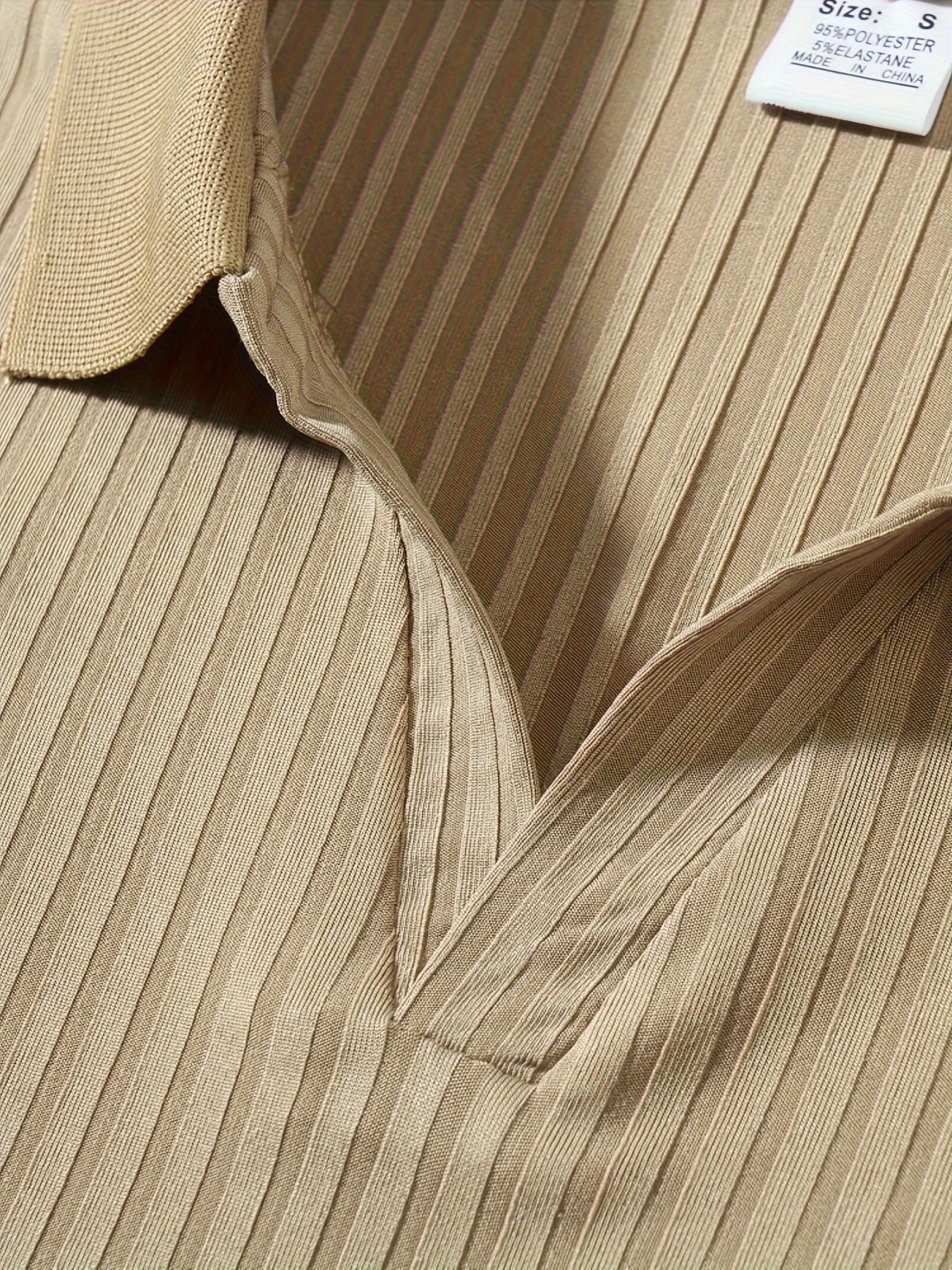 lapel shirt, ribbed mens all match sweetheart v neck long sleeve lapel shirt spring fall outdoor activity details 58