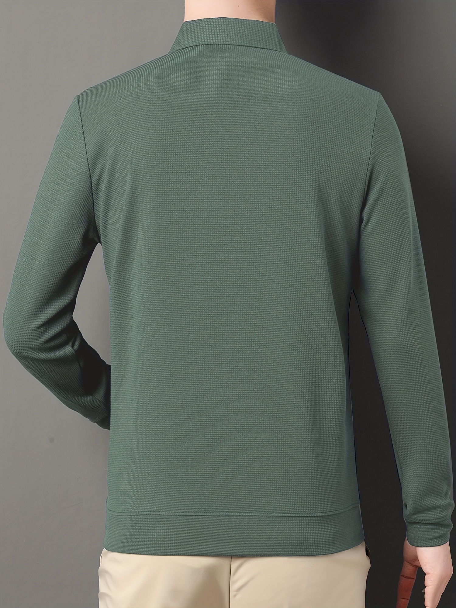 mens casual lapel shirt elegant lapel long sleeve tops details 21