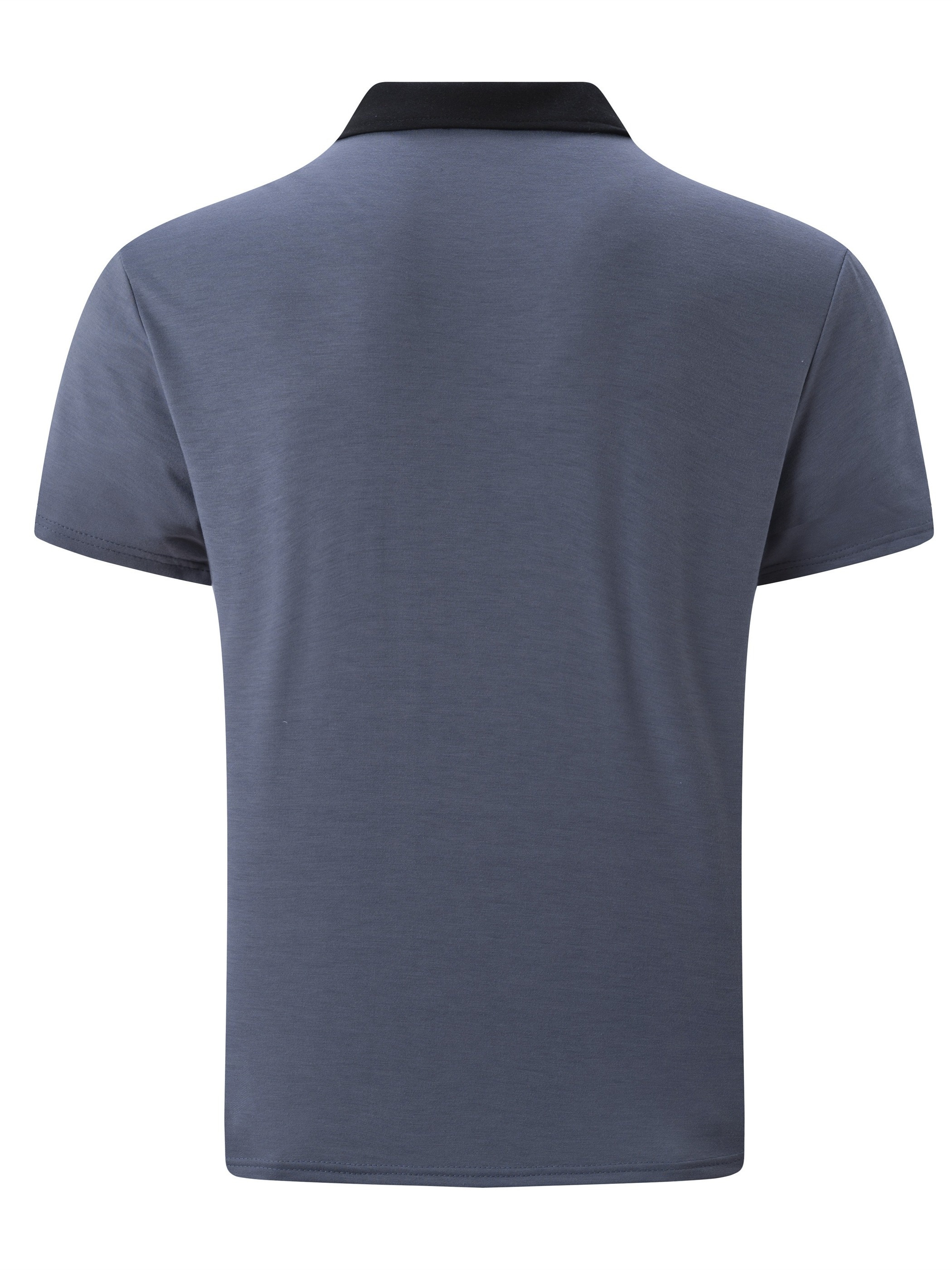 cotton blend breathable regular fit golf shirt mens casual v neck t shirt short sleeve for summer mens clothing details 14