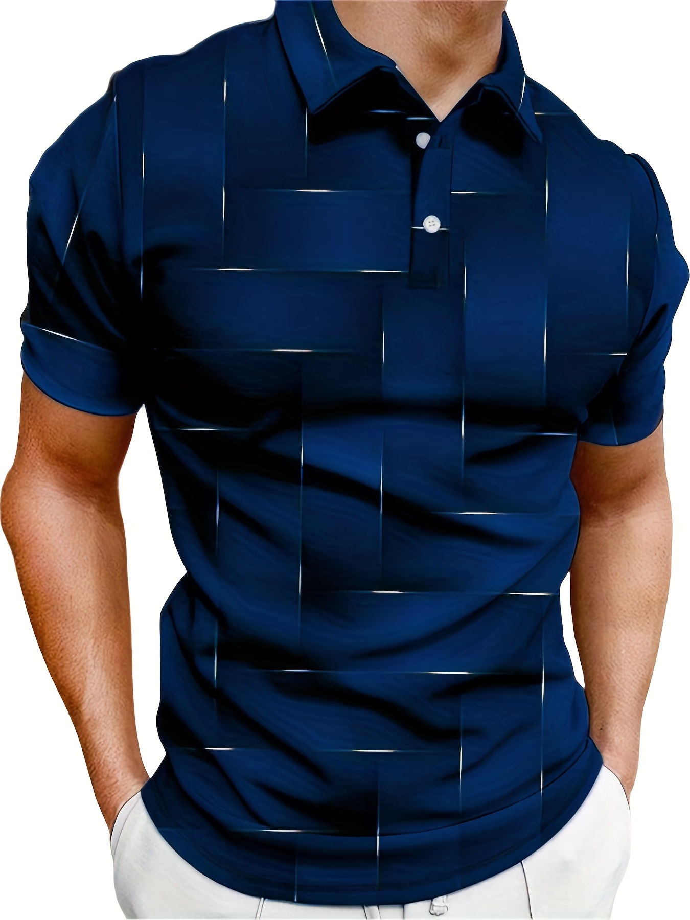stylish mens casual button up short sleeve lightweight shirt mens clothes for summer details 6