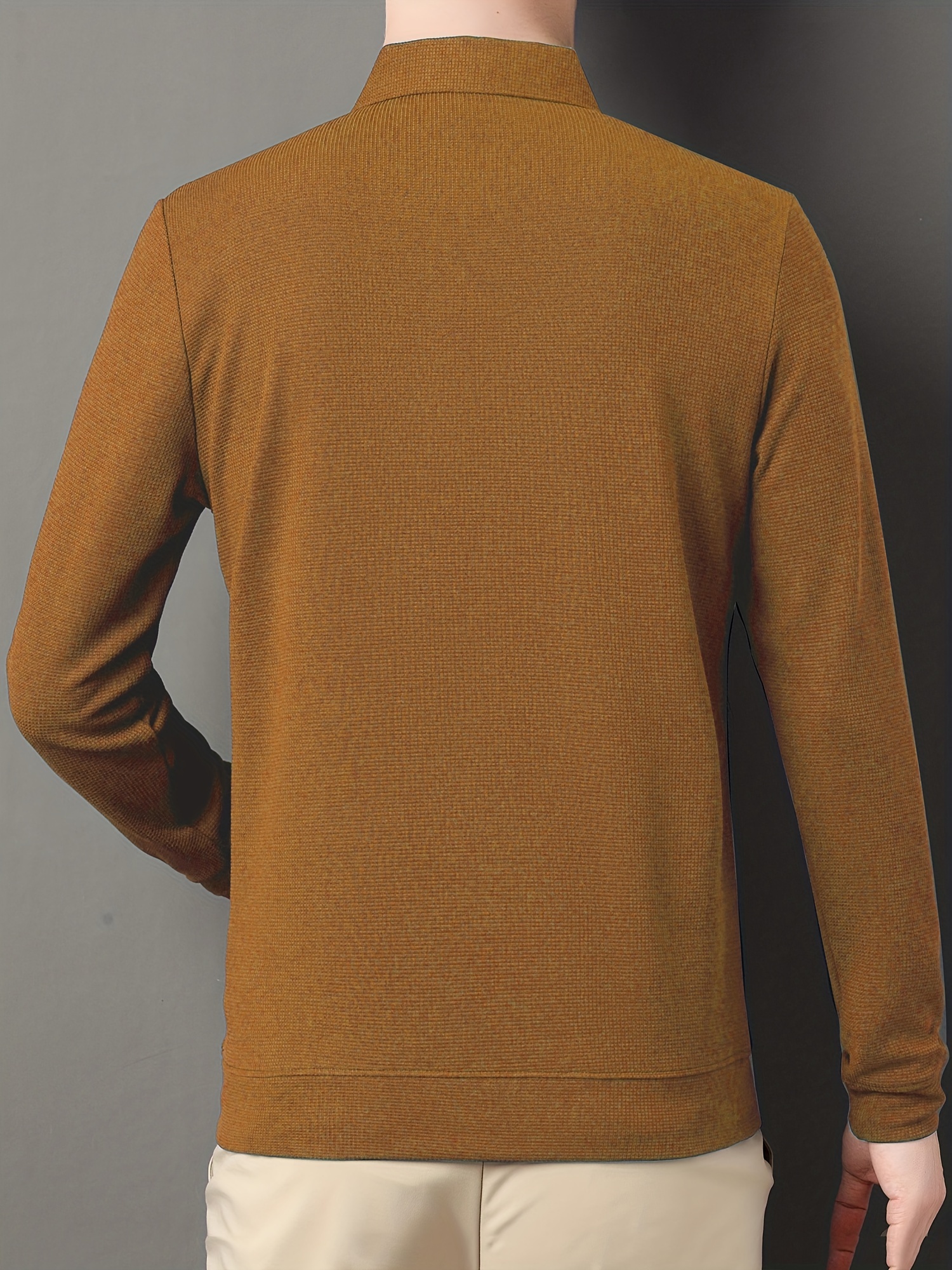 mens casual lapel shirt elegant lapel long sleeve tops details 31