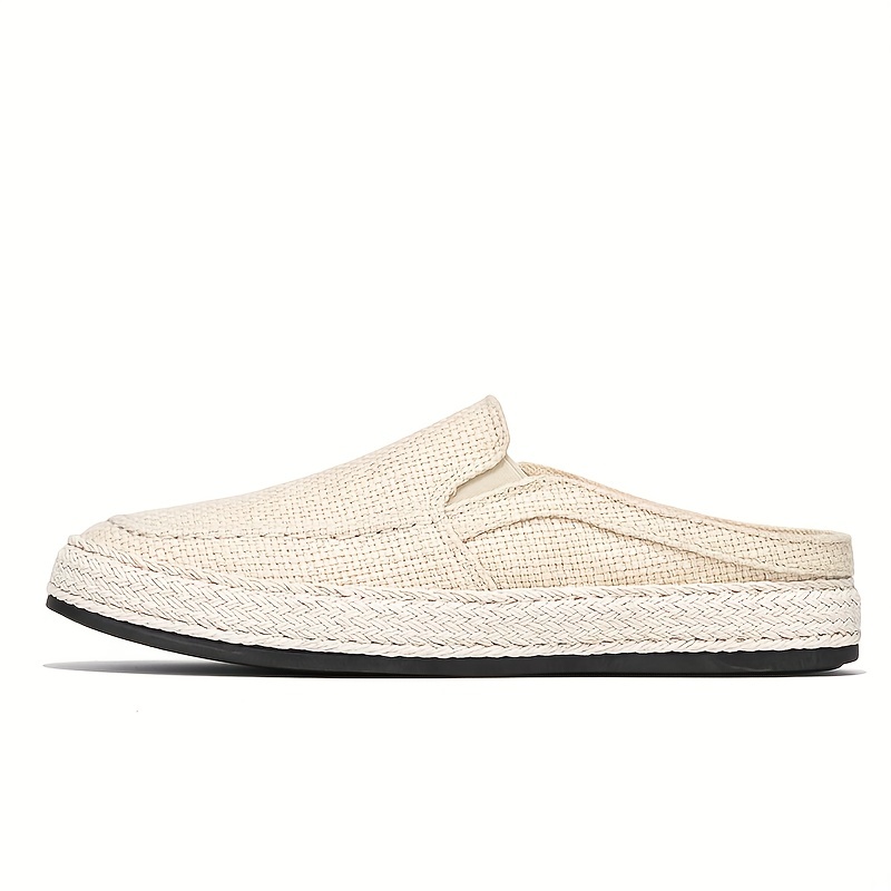 slip flaxen mule shoes men s casual espadrille decor casual details 8