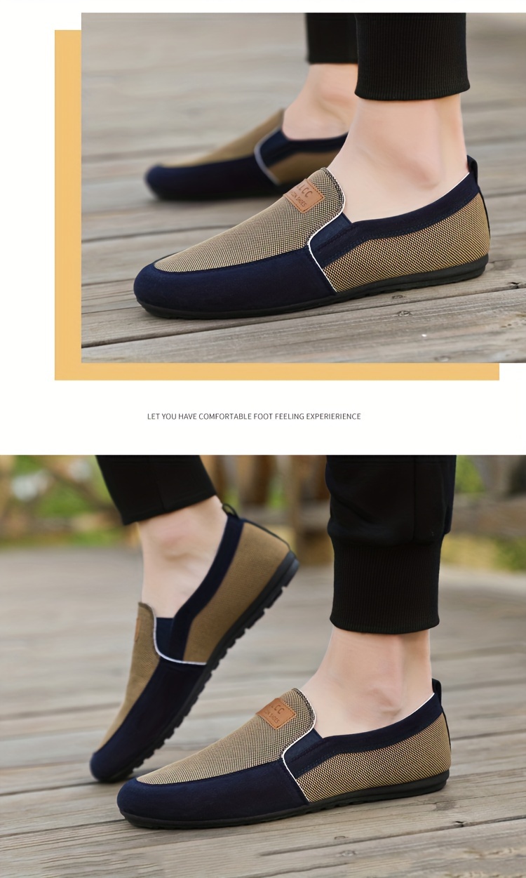 slip canvas shoes men s breathable comfy non slip durable details 5