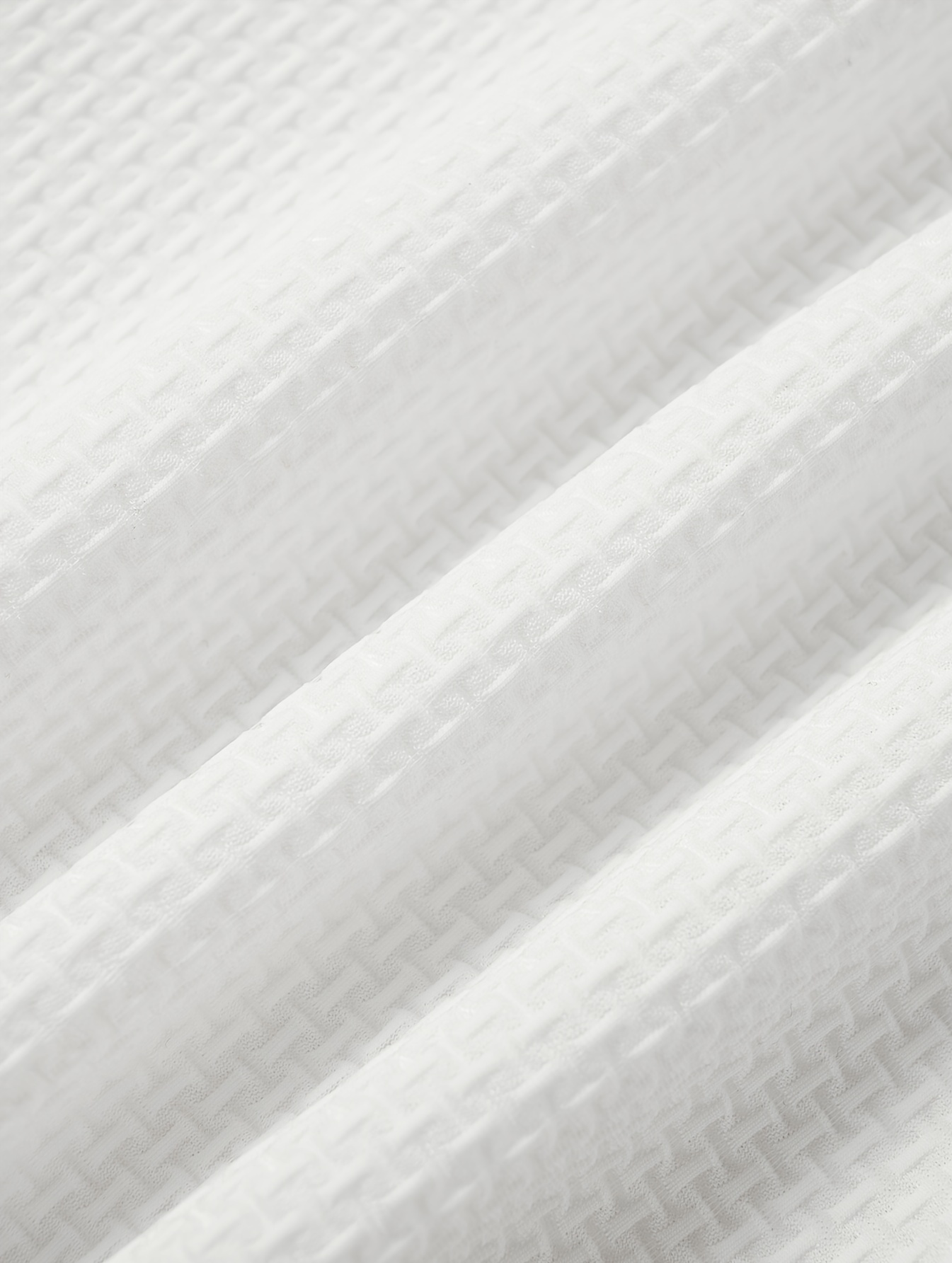 Mesh Comfy Men s Stretch Solid Short Sleeve Lapel Golf Shirt, Summer Outdoor, Gift For Men details 3