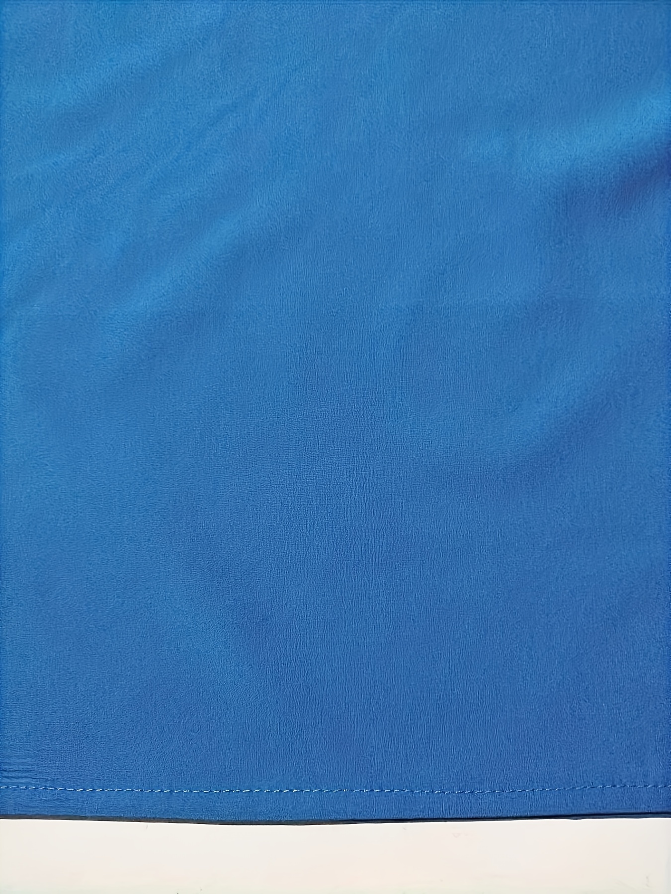 simple rolled short sleeve blouse casual crew neck solid blouse womens clothing details 18