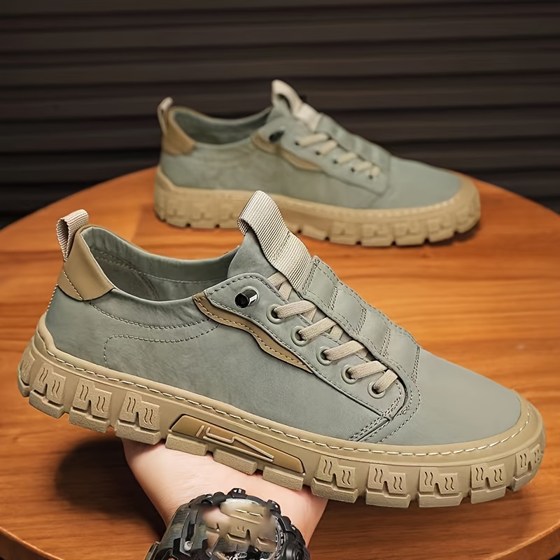 casual skate shoes men s solid canvas uppers breathable non details 4