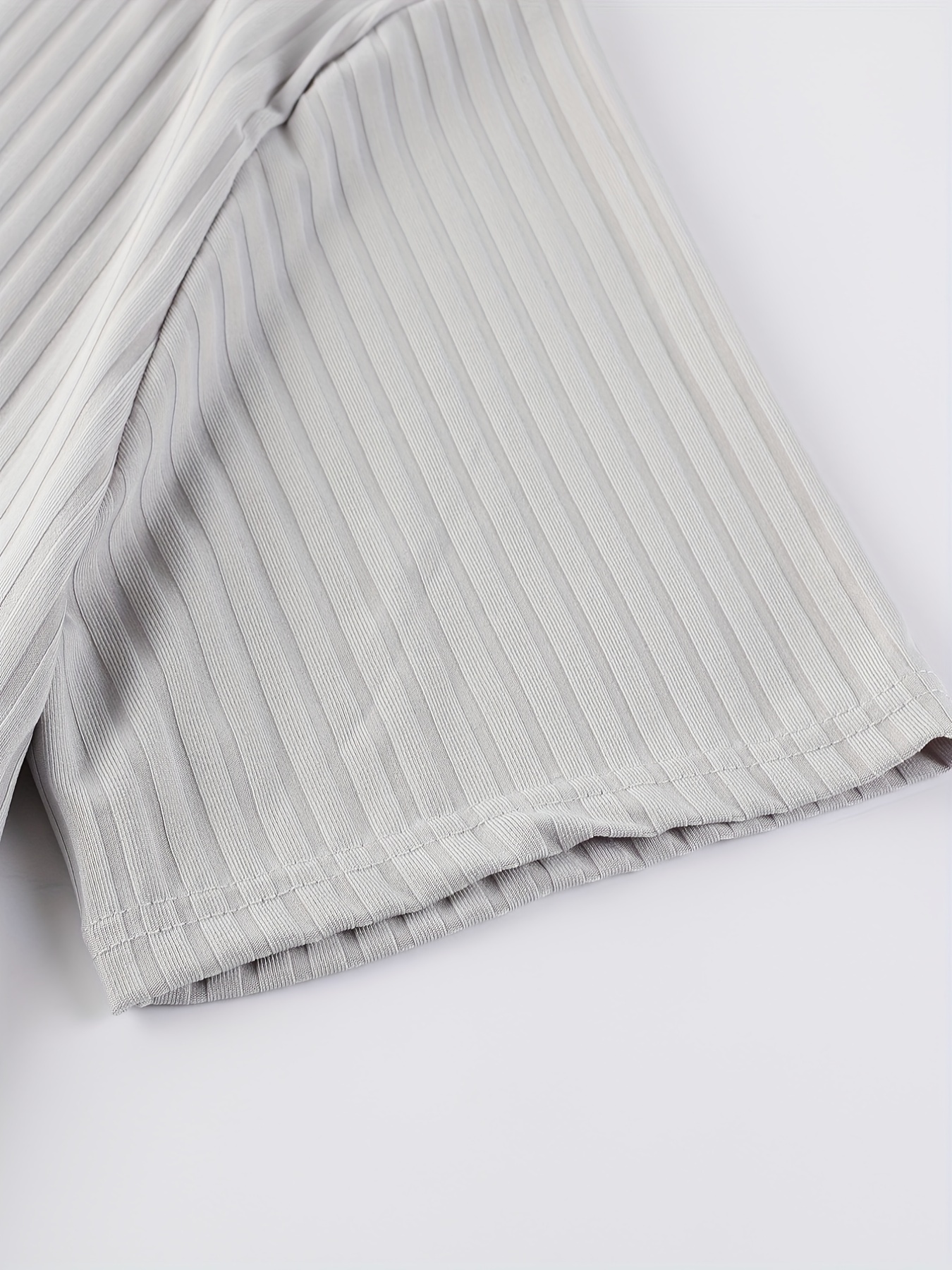 mens solid creative top casual high stretch short sleeve lapel shirt mens clothes for summer outdoor details 28