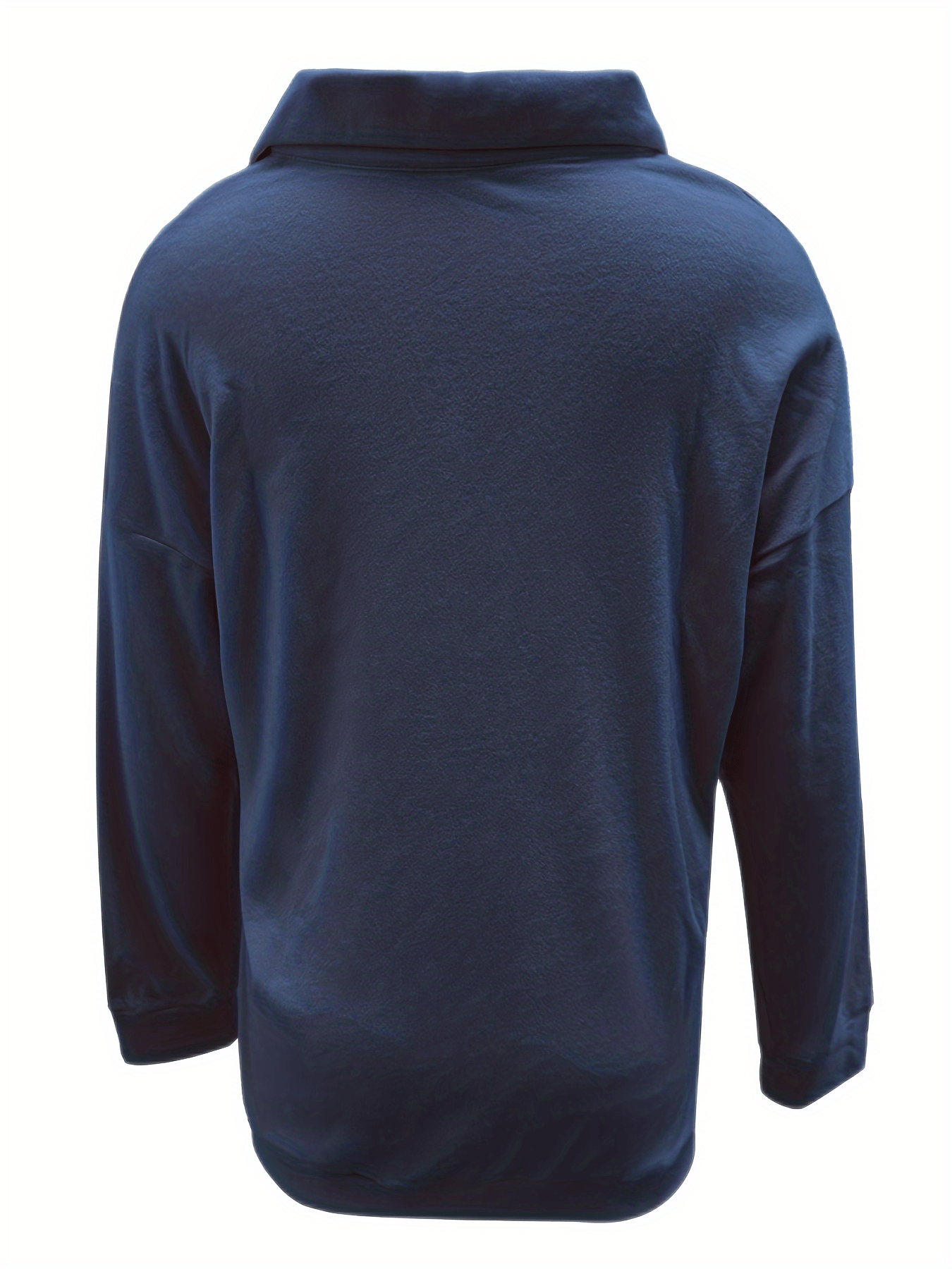 mens casual loose long sleeves button lapel slim shirts details 14