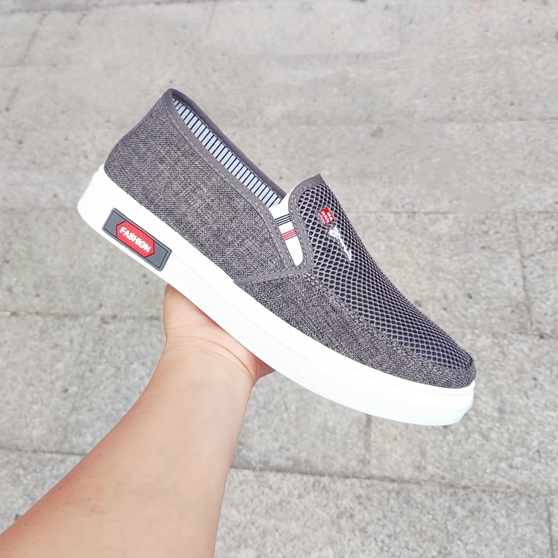 walking shoes men s solid color slip breathable comfy non details 8