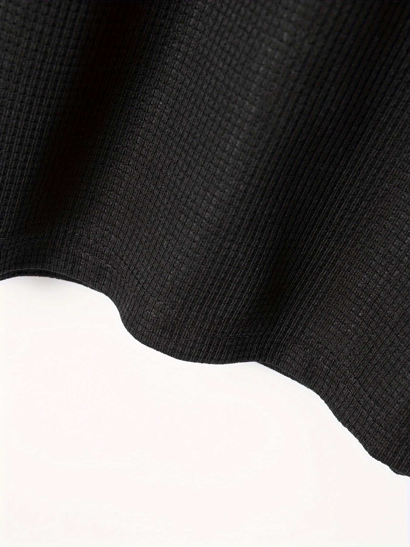 breathable regular fit waffle golf shirt mens casual v neck t shirt short sleeve for summer mens clothing details 16