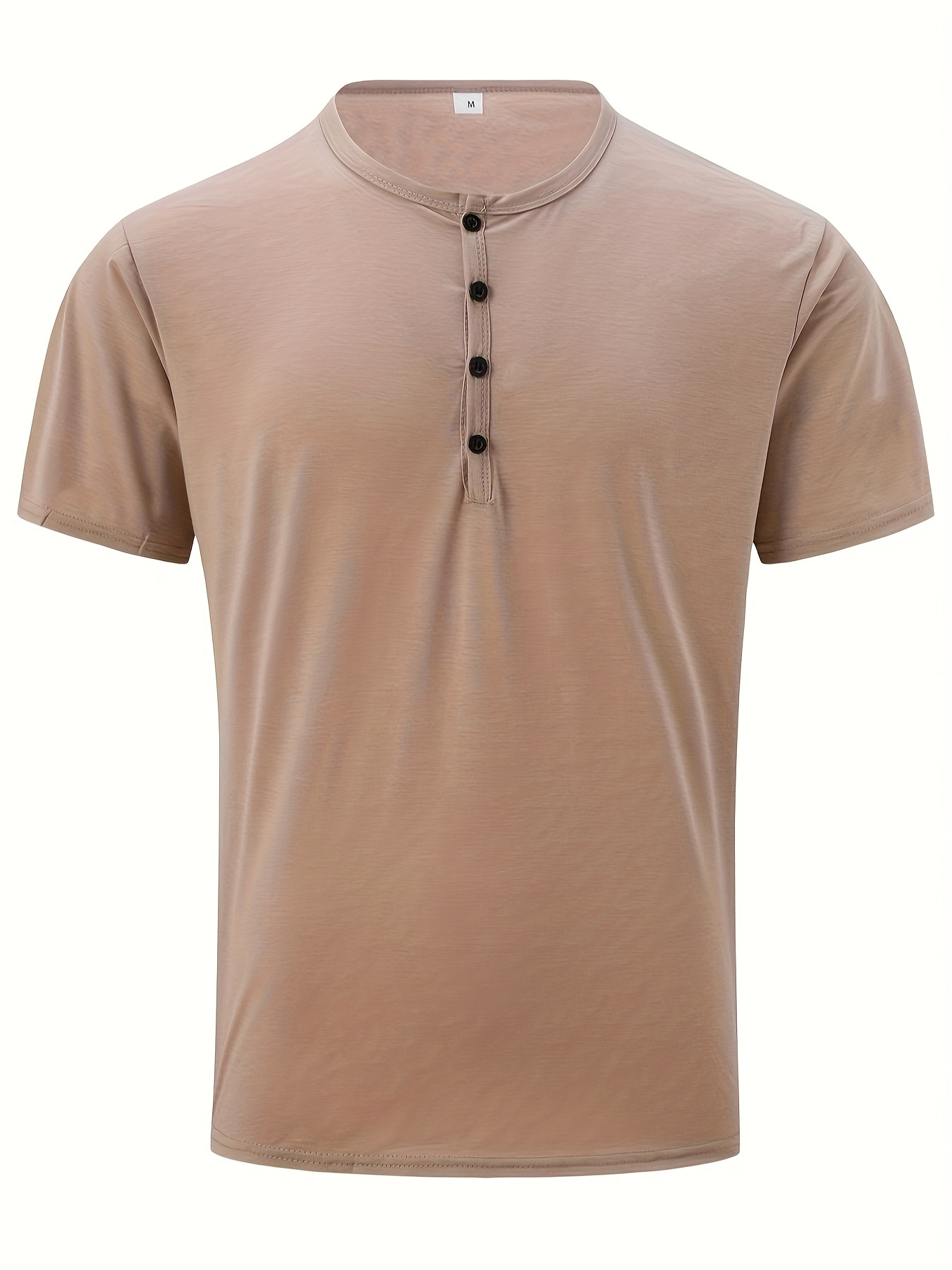 solid color mens casual daily short sleeve lapel shirt comfy male shirt for golf sports details 0