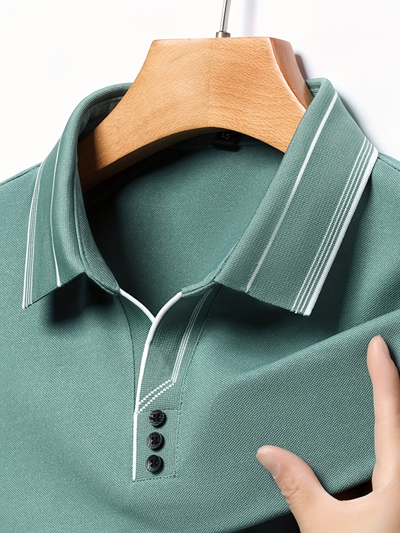 lapel shirt, mature style mens comfy breathable long sleeve lapel shirt spring fall gift for men details 13