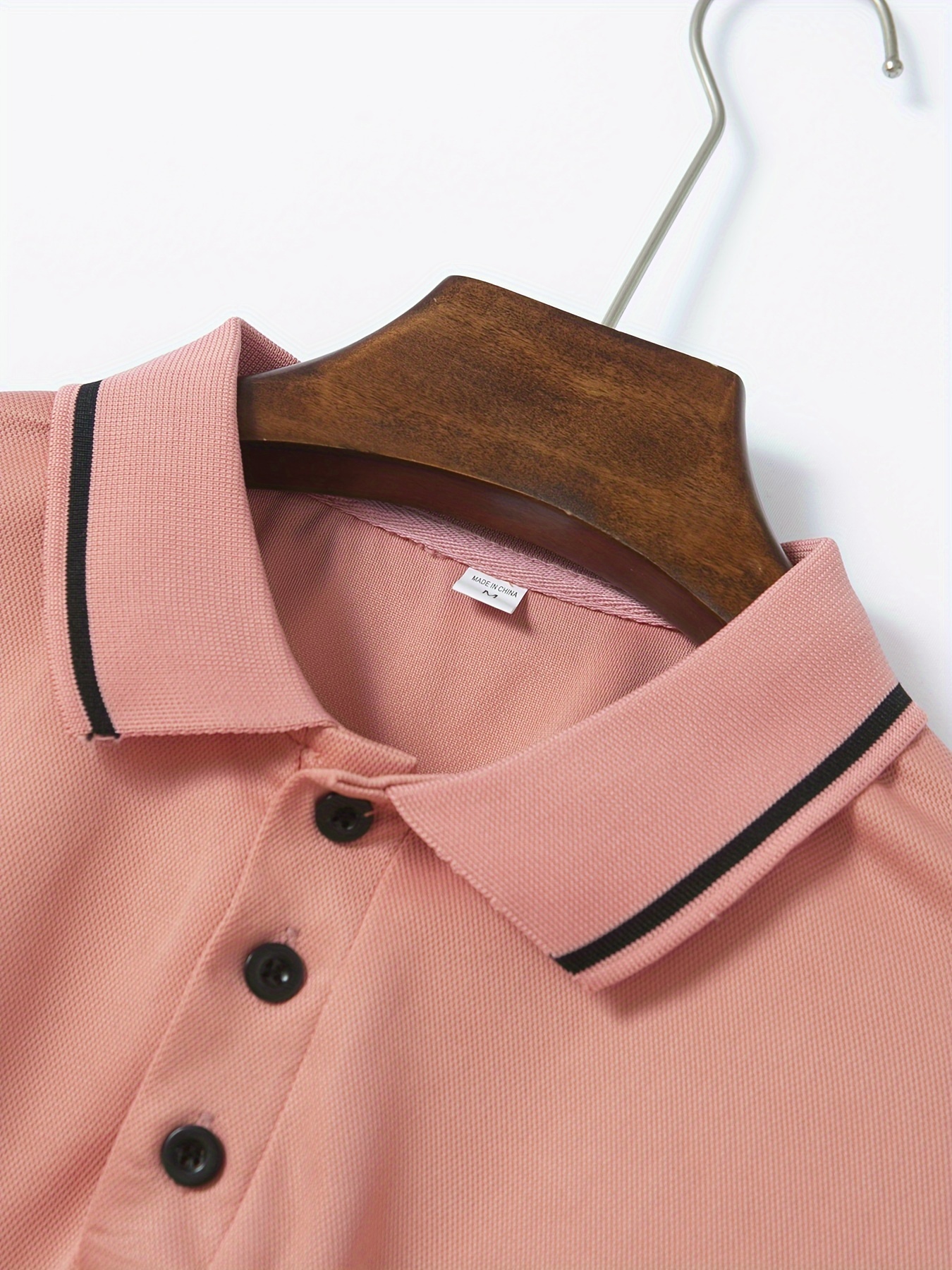 shirt, casual contrast binding mens short sleeve lapel sports shirt summer outdoor gift for men details 33