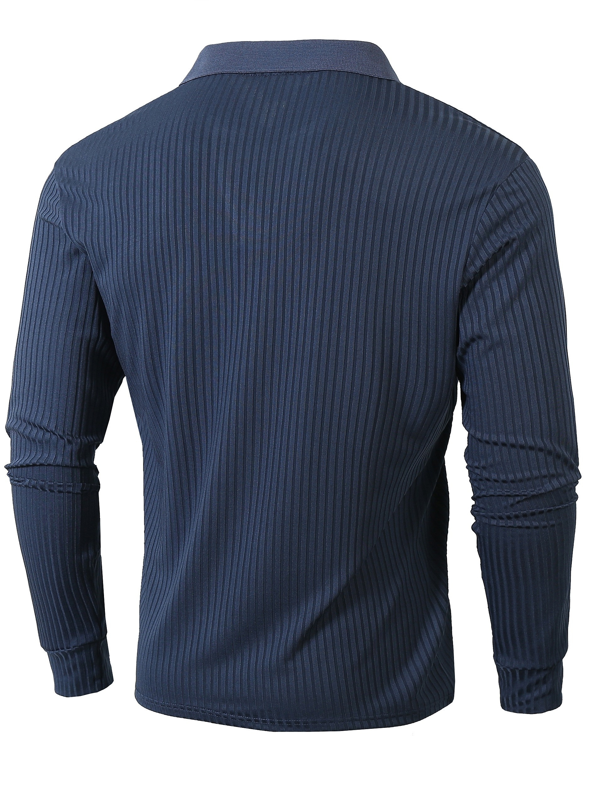 lapel shirt, ribbed mens all match sweetheart v neck long sleeve lapel shirt spring fall outdoor activity details 36