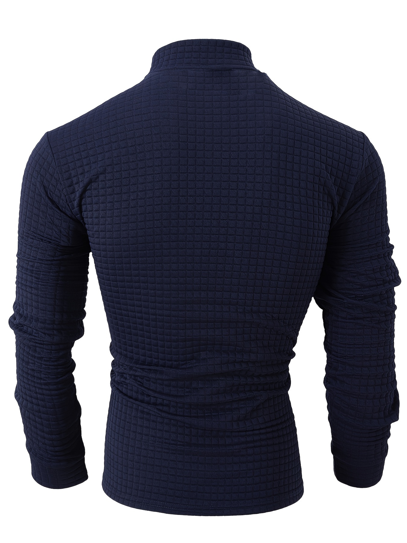 mens solid shirt casual breathable zip up turtle neck long sleeve tee top for city walk street hanging outdoor activities details 12