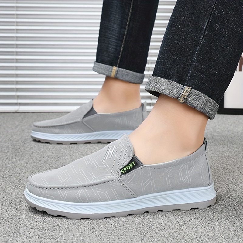slip loafer shoes men s solid colour breathable comfy non details 8
