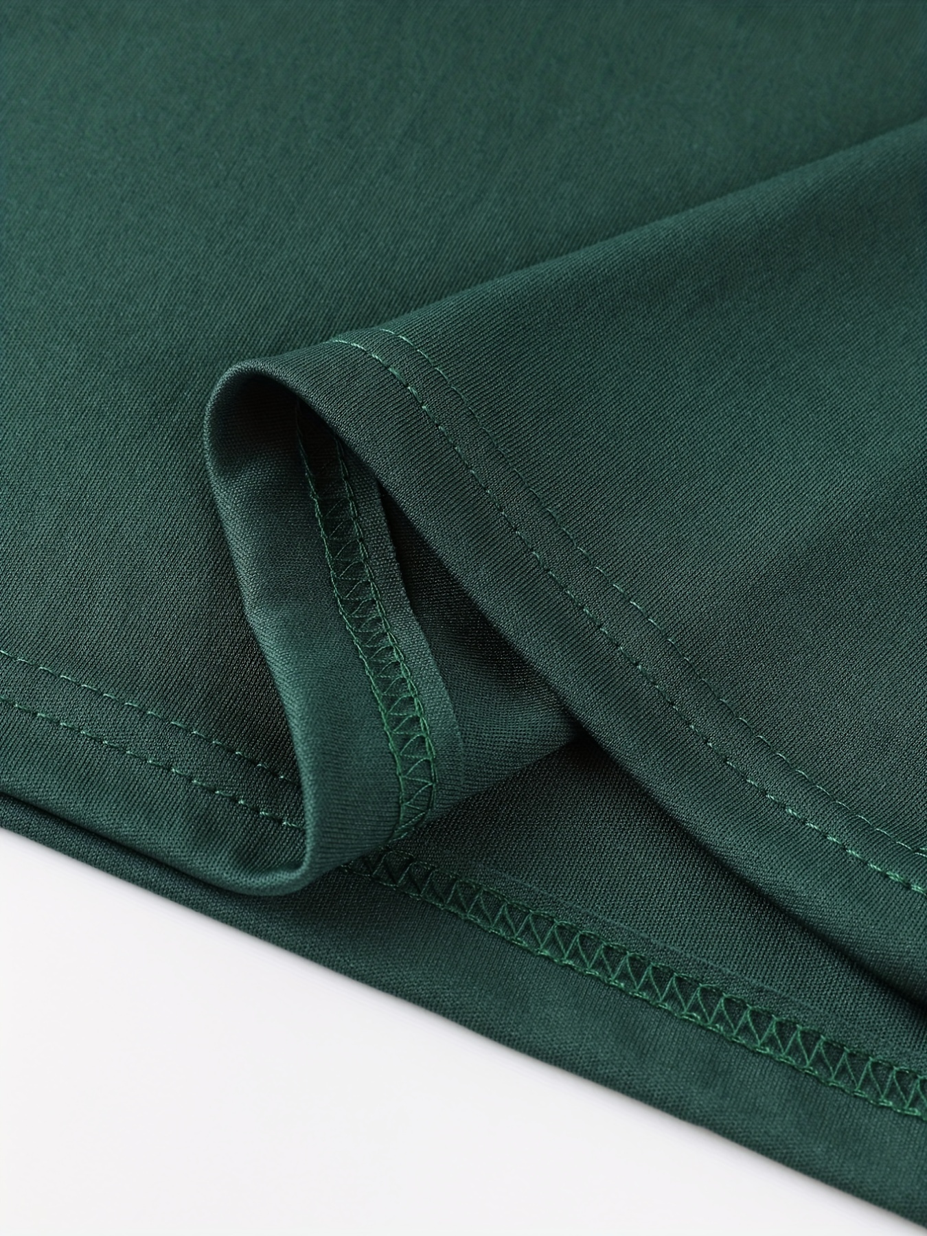 solid color mens casual short sleeves zipper shirts lapel collar tops pullovers mens clothing for summer details 20