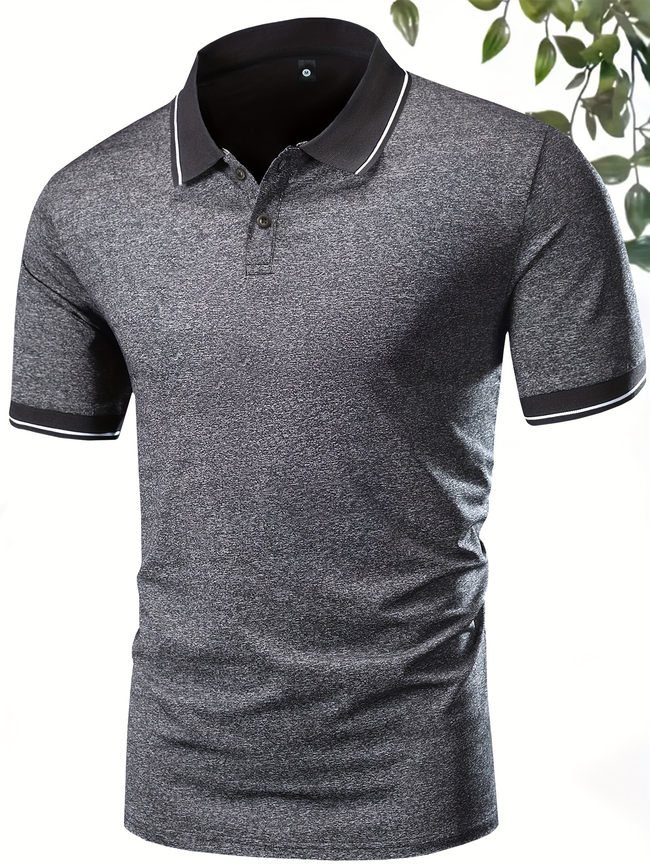 3Pcs Breathable Regular Fit Golf Shirt, Men s Casual V-Neck T-Shirt Short Sleeve For Summer, Men s Clothing details 6