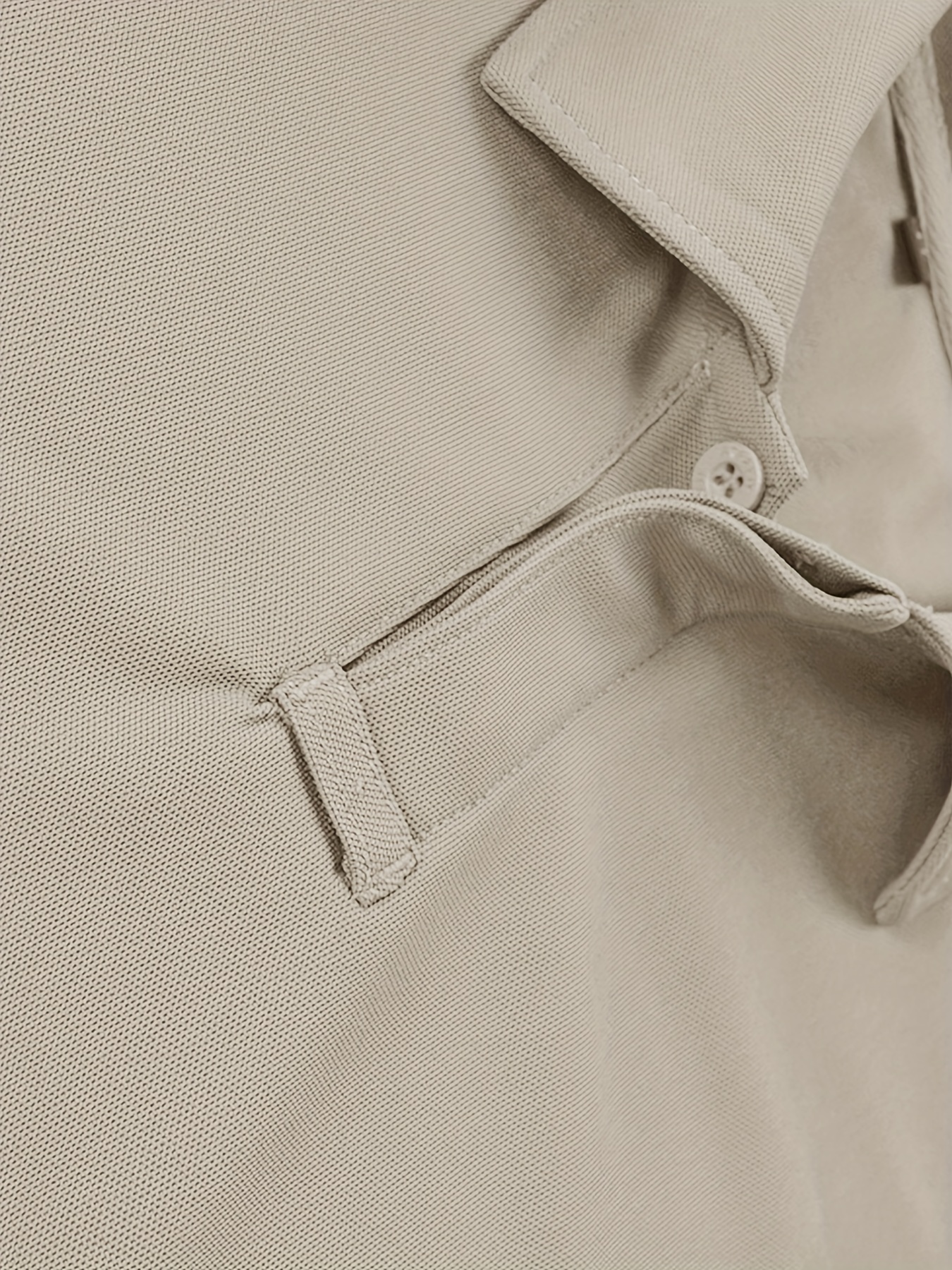 classic design golf shirt mens casual mid stretch short sleeve lapel shirt for summer details 25