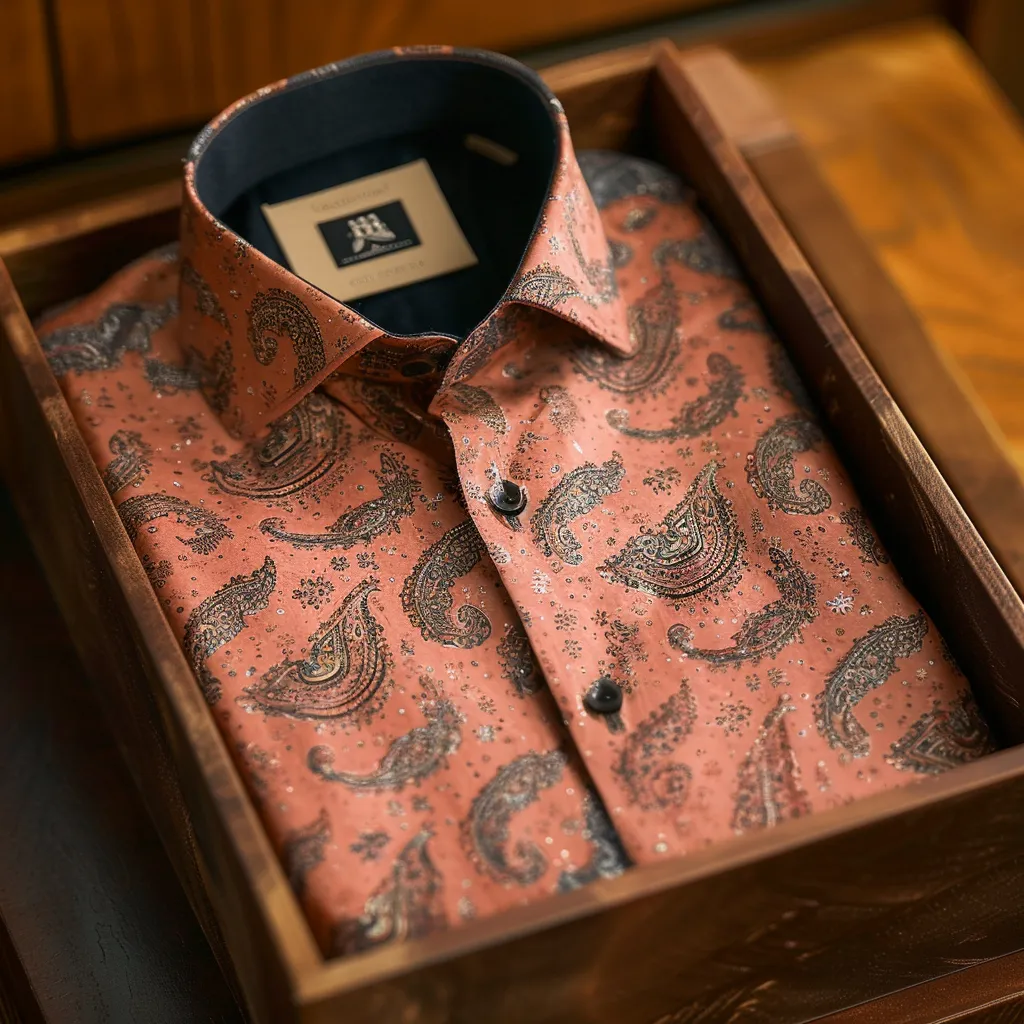 100% Cotton Hawaiian Shirt For Men Button-down luxury Shirt