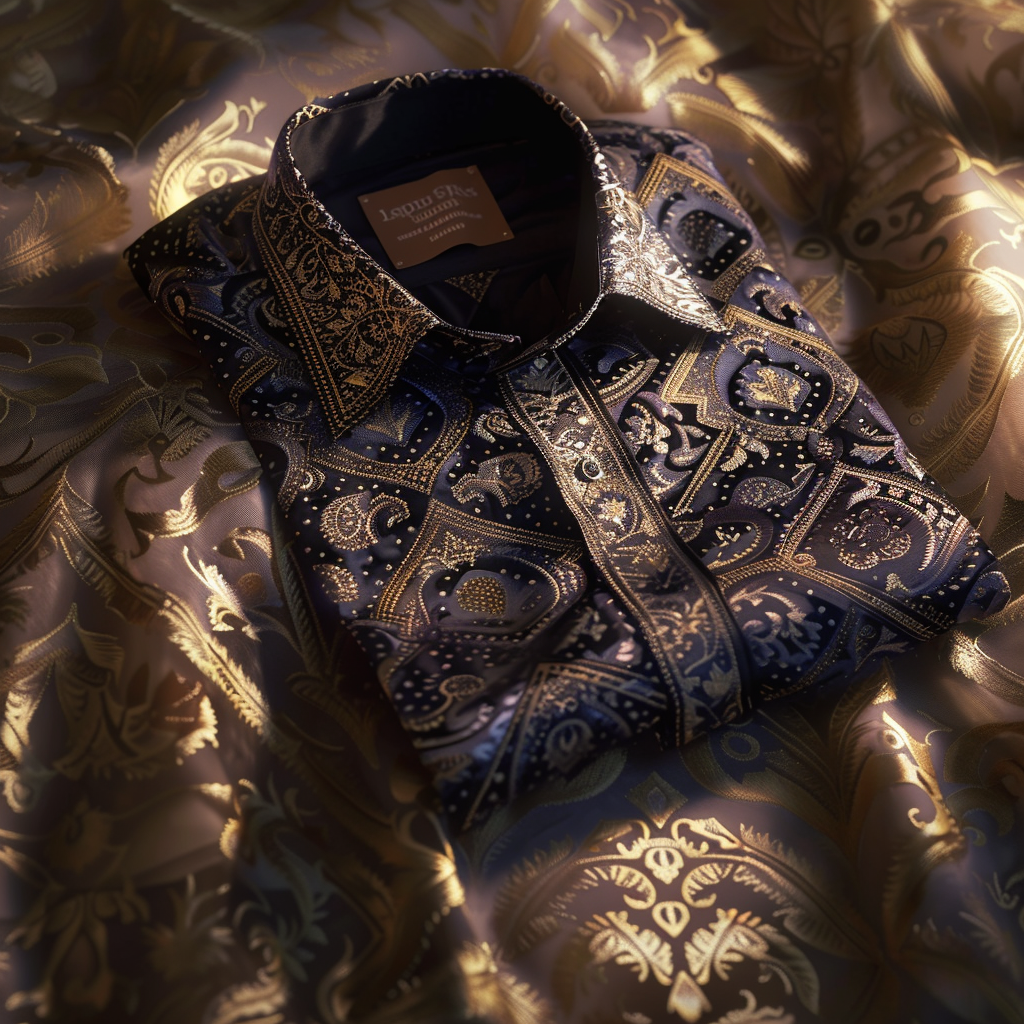 2024 Unique Luxe Collection Cotton Shirt High Elasticity 100 % Cotton