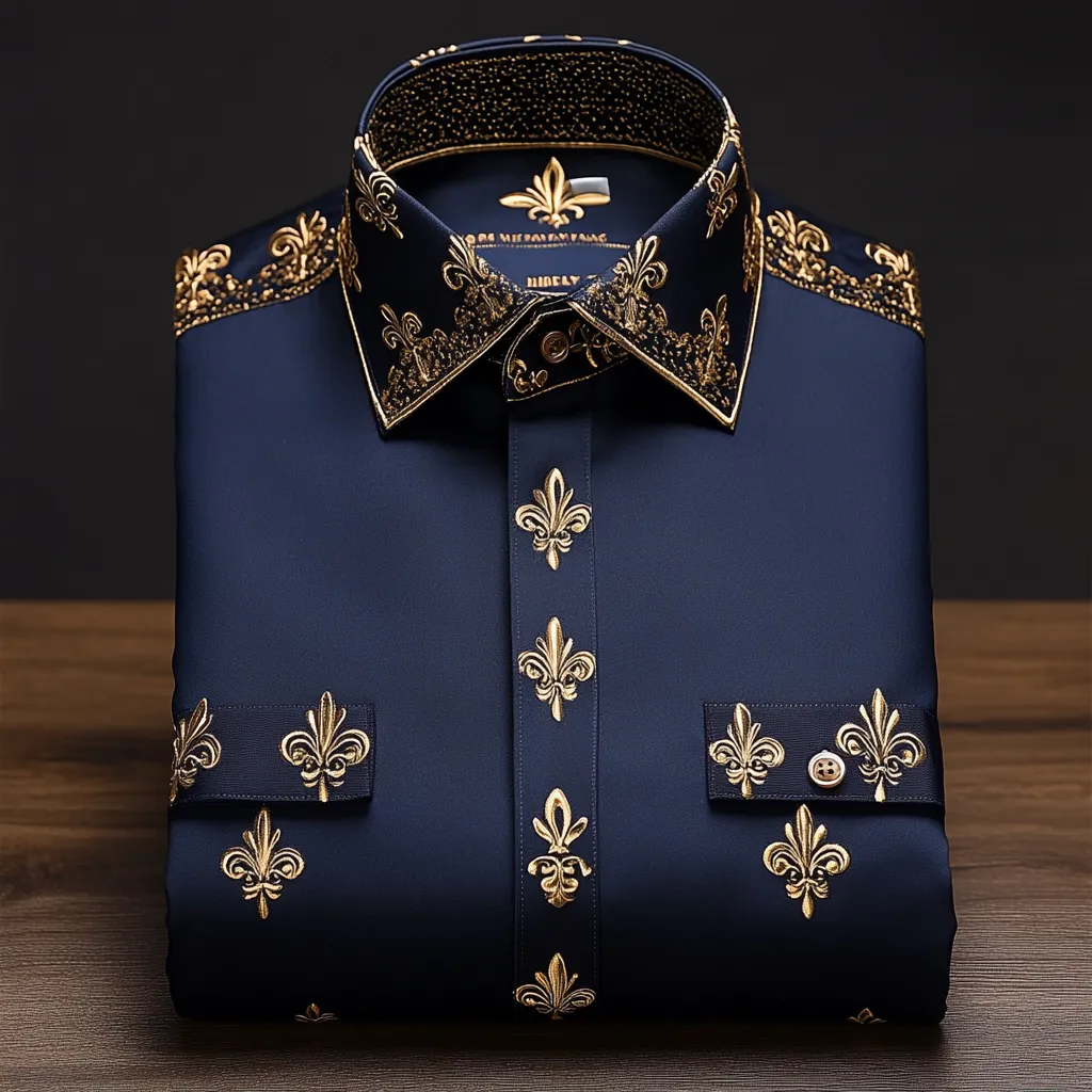 Men best unique Luxe Collection Effortless chic Shirt High Elasticity men's printed shirt