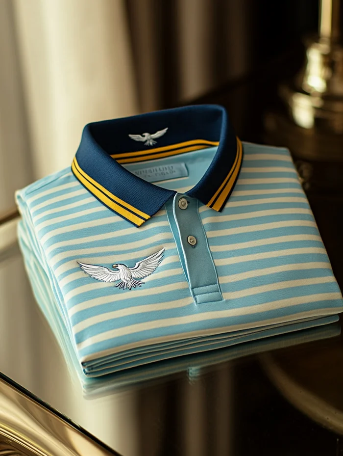 Men's Business Casual Button Short Sleeve Polo Shirt