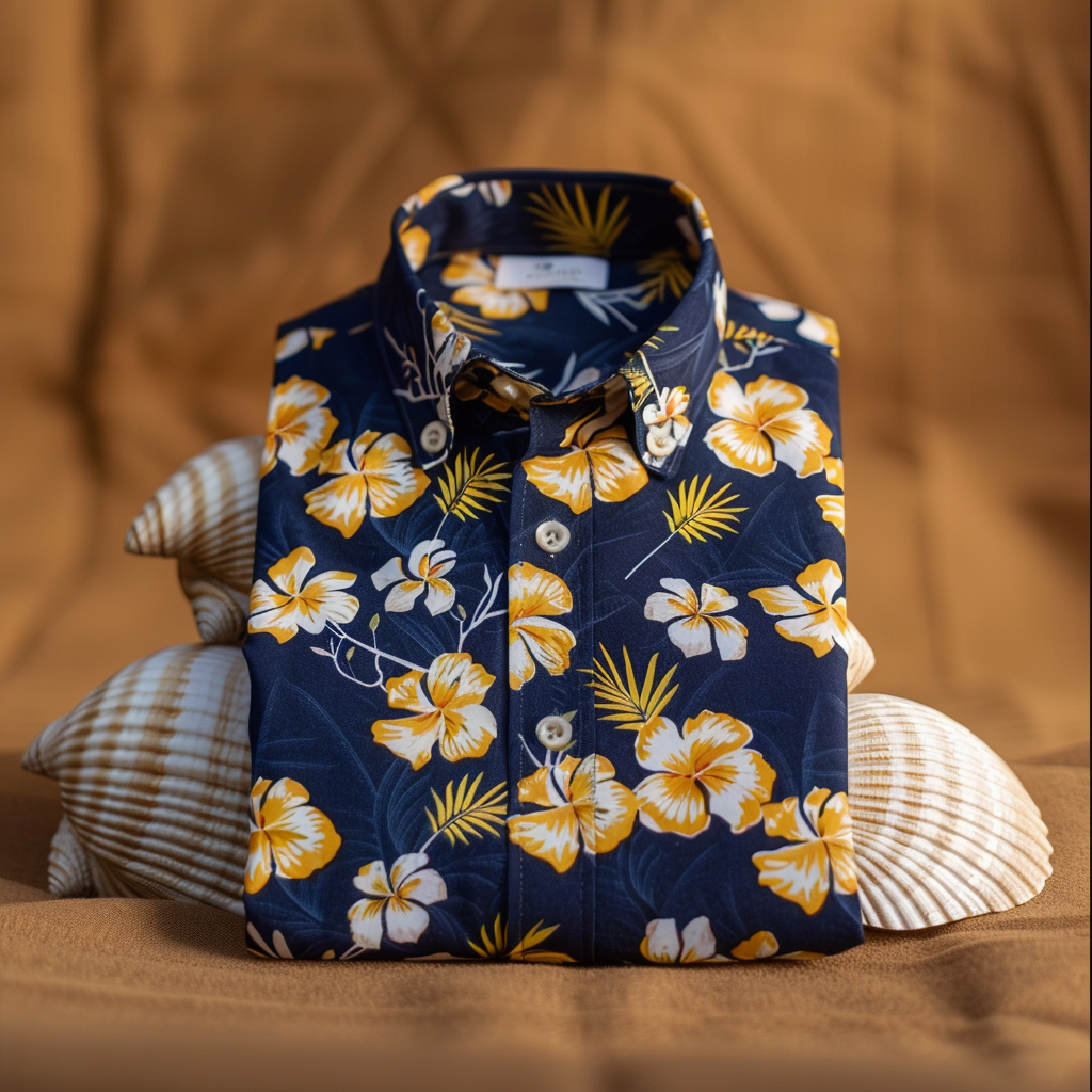 Men's Printed Casual Loose Hawaiian Shirt