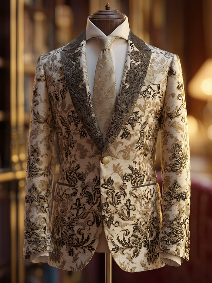 Unique  business gentleman casual Men's Luxury Business Casual Fashion Blazer Suit Coat Jacket