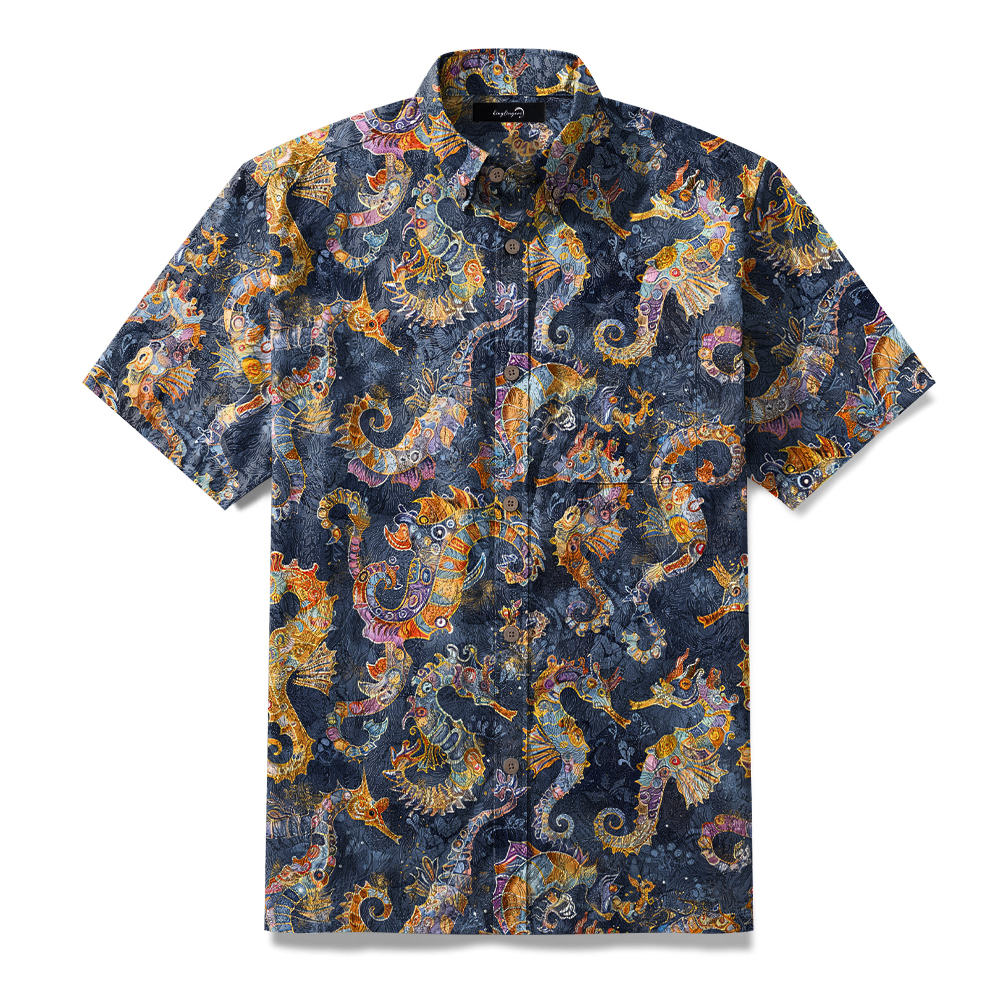 High-Quality Men's Printed Casual Loose Hawaiian Shirt