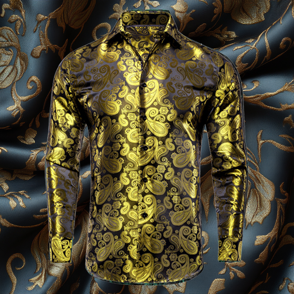 Silk Luxury Business VIP Exclusive Designer unique Luxe Collection long Shirt High Elasticity