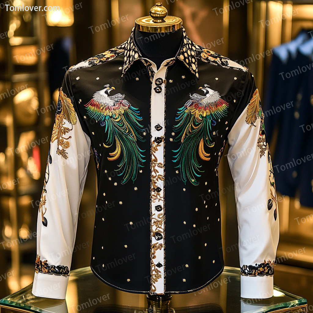 2025 Best Men's Unique Luxe Collection Classic Casual Shirt