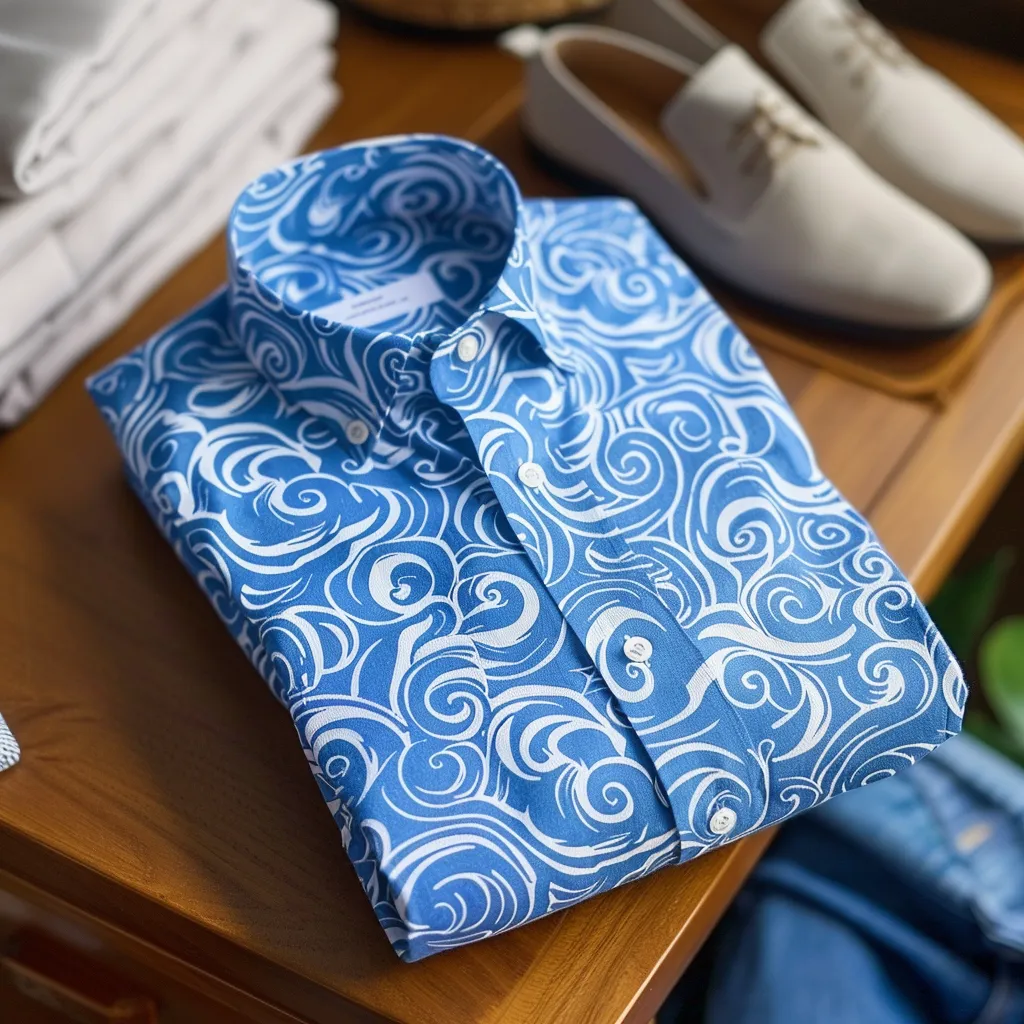 unique Luxe Collection Cotton Shirt High Elasticity 100 % Cotton
