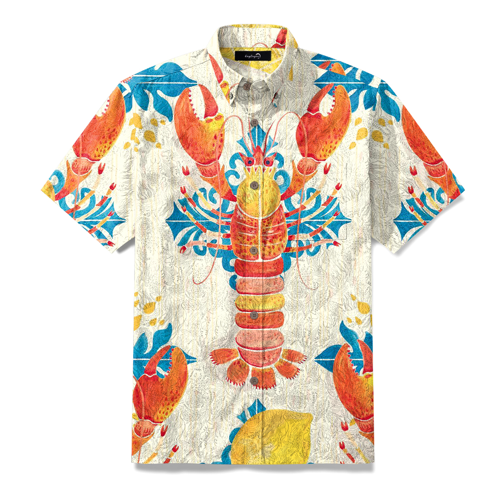 100% Cotton ALOHA Surf Shirt Short Sleeve Shirt Hawaiian