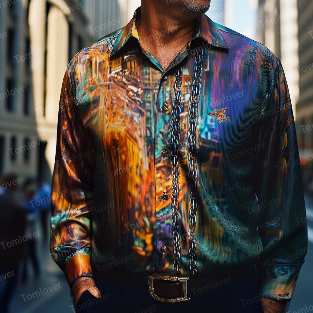 2025 Best Men's Unique Luxe Collection Classic Casual Shirt