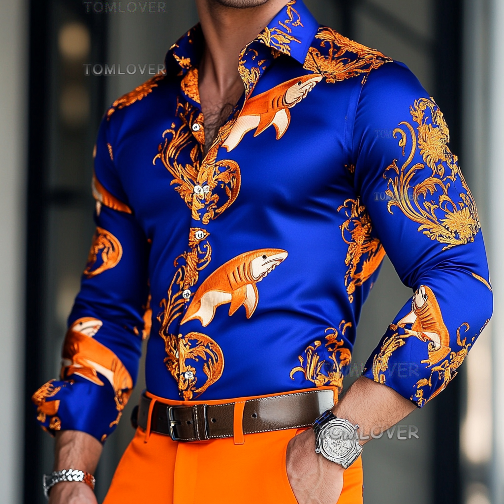 2025 Best Men's Unique Luxe Collection Classic Casual Shirt