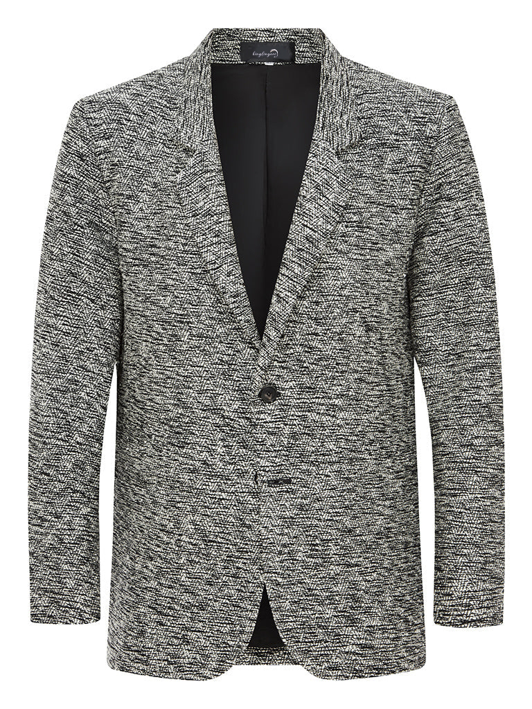 100% Hand Woven Raw Silk Men's Luxury Business Casual Fashion Blazer Suit Jacket